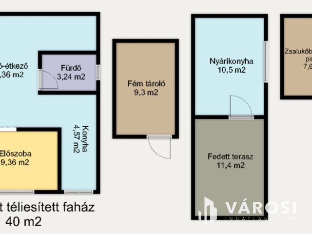 Lakhatásra is alkalmas zártkerti házikó, nagy telekkel eladó